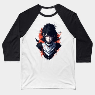 Anime Girl with Great Power Baseball T-Shirt